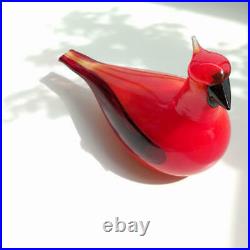 0033 Ittara Bird Bye Oiba Toicka Red Cardinal Iittala Birds By Oiva Toikka