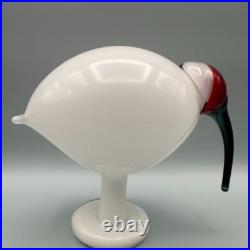 2005 Oiva Toikka for Iittala White Ibis Glass Bird Limited Edition of 500 2005 Oiva Toikka for Iittala White Ibis Glass Bird Limited Edition of 500