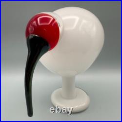 2005 Oiva Toikka for Iittala White Ibis Glass Bird Limited Edition of 500 2005 Oiva Toikka for Iittala White Ibis Glass Bird Limited Edition of 500