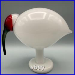 2005 Oiva Toikka for Iittala White Ibis Glass Bird Limited Edition of 500 2005 Oiva Toikka for Iittala White Ibis Glass Bird Limited Edition of 500