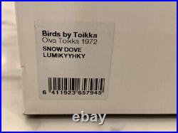 2016 Winter Limited Edition Snow Dove Opal White Oiva Toikka Birds With Box