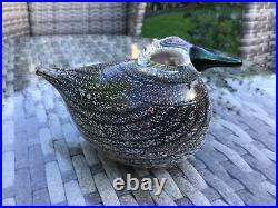 Authentic Iittala Toikka Spotted Crake Glass Bird 2001 signed to base