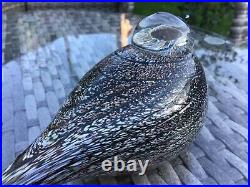 Authentic Iittala Toikka Spotted Crake Glass Bird 2001 signed to base