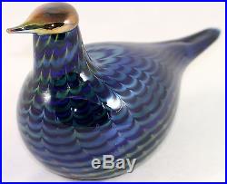 Beautiful RARE Iittala Oiva Toikka art glass bird (1998-2004) PILVIKANA, retired