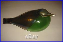 Beautiful Toikka Green Waterbird Bird only 12 pieces made in 2009 Glass Bird