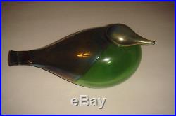 Beautiful Toikka Green Waterbird Bird only 12 pieces made in 2009 Glass Bird