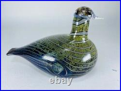 Bird glass IITTALA OIVA TOIKKA Made in finland NUUTAJARVI / Oiseau finlande 1970
