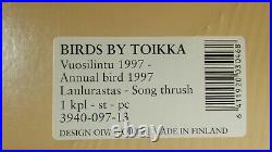 Birds by Toikka Annual Glass bird 1997 Song thrush Finland