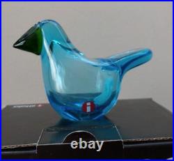 Birds by Toikka Flycatcher Sieppo Light Blue x Green iittala Figurine Engraved