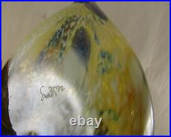 Cloud Chicken Glass Design Art Signed