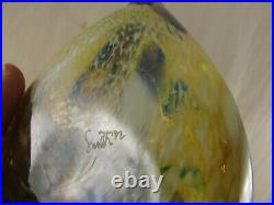 Cloud Chicken Glass Design Art Signed