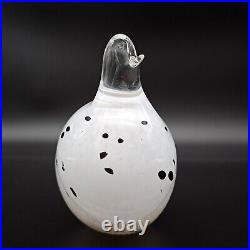 Dove, Bird art glass hand blown. Glass. Studiolasi, ittala Finland 10cm