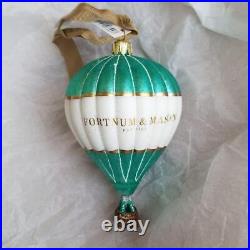 Fortnum & Mason Christmas Ornament Hot Air Balloon F&M W7 x D7 x H13cm