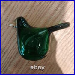 Green Glass Bird Sculpture 951/1000 Limited Edition 2015 Collectible Green Glass Bird Sculpture 951/1000 Limited Edition 2015 Collectible