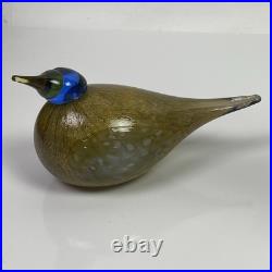 Hand Blown iittala Toikka Dotterel Finland Glass Bird Eurasian Simpleton Fool