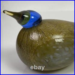 Hand Blown iittala Toikka Dotterel Finland Glass Bird Eurasian Simpleton Fool