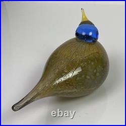Hand Blown iittala Toikka Dotterel Finland Glass Bird Eurasian Simpleton Fool
