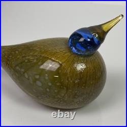 Hand Blown iittala Toikka Dotterel Finland Glass Bird Eurasian Simpleton Fool