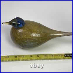Hand Blown iittala Toikka Dotterel Finland Glass Bird Eurasian Simpleton Fool