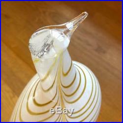 IITTALA BIRD Sandpiper Caramel Only 1 2017 MOG Glass Museum From Japan