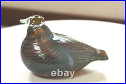 IITTALA Bird Atlas KOP 1986 Oiva Toikka Nuutajarvi Glass Art Figurine
