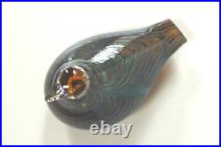IITTALA Bird Atlas KOP 1986 Oiva Toikka Nuutajarvi Glass Art Figurine