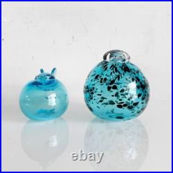 IITTALA Birds by Oiva Toikka Mother & Baby Light Blue Set of 2 Glass Works IITTALA Birds by Oiva Toikka Mother & Baby Light Blue Set of 2 Glass Works