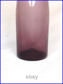 IITTALA Timo Sarpaneva Purple Bird Carafe Glass Signed #2503 Mint Rare MCM IITTALA Timo Sarpaneva Purple Bird Carafe Glass Signed #2503 Mint Rare MCM
