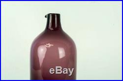 IIttala Timo Sarpaneva Bird-Bottle 2500 1956 Mid-Century Glass signed