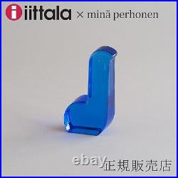 Iitala mina perhonen Glass Bird Minagawa Akira 79×132mm Blue 2020 GIft