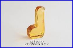 Iitala mina perhonen Glass Bird Minagawa Akira 79×132mm Lemon 2020 Gift Exp/Ship