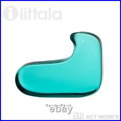 Iitala mina perhonen Glass Bird Minagawa Akira blue linen water green set Gift