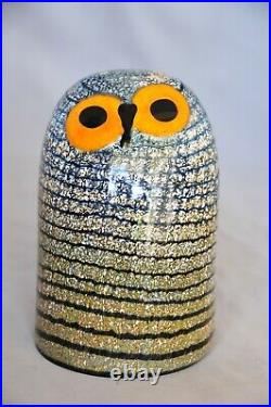 Iittala BARN OWL Glass Birds by Toikka Crystal Figurine/Collectible 6
