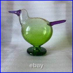Iittala BIRDS BY TOIKKA Evening Bird Green Neodymium Glass 2023 Scope Limited