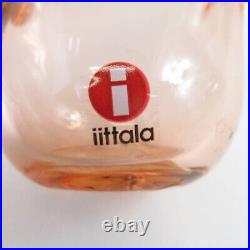 Iittala BIRDS BY TOIKKA Flycatcher Sieppo Salmon Pink Blue Finland UNUSED