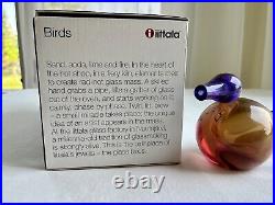 Iittala BIRDS BY VIGNA Circoli Art Glass Bird With Box by Giorgio Vigna Finland