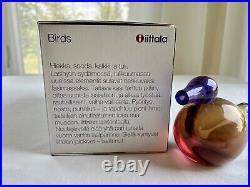 Iittala BIRDS BY VIGNA Circoli Art Glass Bird With Box by Giorgio Vigna Finland