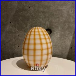 Iittala Bird Annual Egg 2022 Striped Limited Edition of 750 Lead-Free Glass