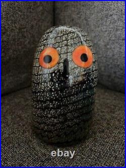 Iittala Bird Barn Owl Figurine Glass Art Scope ornament