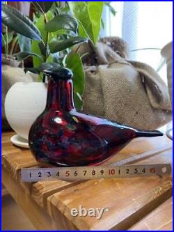 Iittala Bird Cranberry Nordic Glass