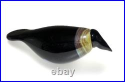 Iittala Bird Crow Oiva Toikka Nuutajarvi Art Glass Large 10 Finland Iittala Bird Crow Oiva Toikka Nuutajarvi Art Glass Large 10 Finland