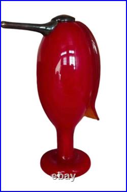 Iittala Bird DANDY Oiva Toikka Red Heron Nordic Glass With Box