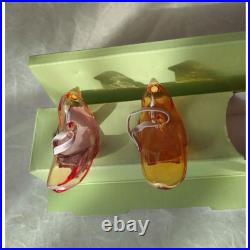 Iittala Bird Ornament Pink and Yellow Set of 2