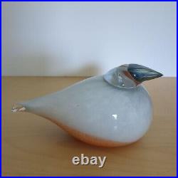 Iittala Bird Siberian Jay by Toikka Oiva Toikka Bird Glass From Japan F/S Used