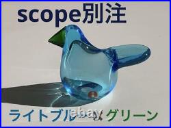 Iittala Bird Sieppo Light Blue Green Oiva Toikka Scope Special Model