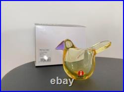 Iittala Bird Sieppo yellow x amethyst Ornament Interior Iittala Bird Sieppo yellow x amethyst Ornament Interior