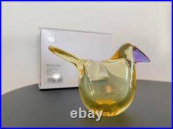 Iittala Bird Sieppo yellow x amethyst Ornament Interior Iittala Bird Sieppo yellow x amethyst Ornament Interior