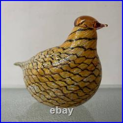 Iittala Bird Swamp Curlew Oiva Toikka Design2006 Large Glass Art 20cmJP