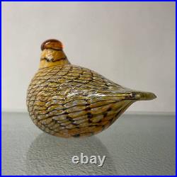 Iittala Bird Swamp Curlew Oiva Toikka Design2006 Large Glass Art 20cmJP