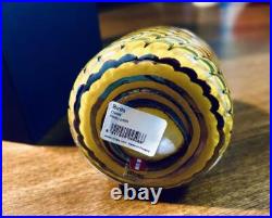 Iittala Birds Blue Yellow Toikka Little Barn Owl 2004 Limited Edition with Box New